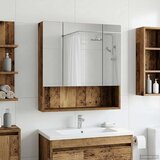  Kupaonski ormar s ogledalom Staro drvo 60 x 14.5 x 70 cm | shoptok.hr