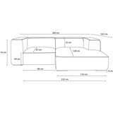 Bobochic Paris Siva/rjava kotna sedežna garnitura iz tkanine bouclé (desni kot) Zephyr – | Shoptok.si