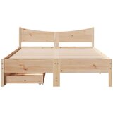 vidaXL Okvir kreveta s ladicama 160x200 cm od masivne borovine | shoptok.hr