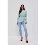 Moodo LADIES SHIRT L-KO-4014 BÍLÁ_ZELENÁ | shoptok.hr