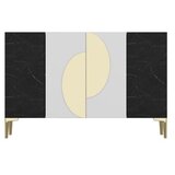 Hanah home komoda afra KM120 white royal marble gold | ePonuda.com