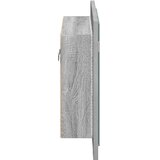 LED kupaonski ormarić s ogledalom boja hrasta 60x12x45cm drveni | shoptok.hr