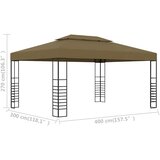  Sjenica 3 x 4 m smeđe-siva 180 g/m² | shoptok.hr