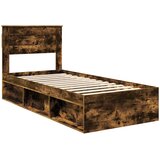  Krevetna konstrukcija Jednobojno Dimljeni hrast 100 x 200 cm | shoptok.hr