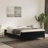 Maison Chic Box spring postelja - Vzmetna postelja z vzmetnico črna 140x200 cm žamet SL84, (21890462) | Shoptok.si