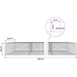  Gabion s žicom debljine 3 5 mm i mrežom 5x5 cm 400x50x50 cm - 50 cm 50 cm 400 cm | shoptok.hr