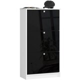AKORD SHOE CABINET 3 TILTING DOORS 60 cm BELO / ČRNO SIJAJNO, (21713466) Cene
