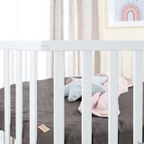 Roba Bijeli putni krevetić s podesivom visinom/na kotačićima – | shoptok.hr