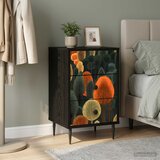  Noćni ormar ZAANDAM Crni hrast 36 x 33 x 61 cm | shoptok.hr