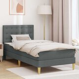  Okvir kreveta s madracem Tamno siva 80 x 200 cm tkanina - Tamno siva 80 x 200 cm | shoptok.hr