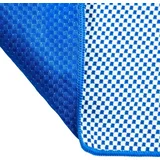 Potovalna brisača z bambusovimi vlakni iz aktivnega oglja, 80 x 40 cm - modra