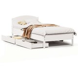 vidaXL Okvir kreveta bez madraca bijeli 100x200 cm konstruirano drvo | shoptok.hr
