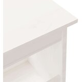  Klupa za hodnik bijela 160x28x45 cm od masivne borovine | shoptok.hr