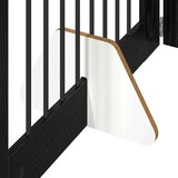  Vrata za pse z stojali 6 pcs Črni hrast 80 x 80 cm, (5000232786) | Shoptok.si