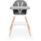 ECO TOYS Dječja stolica za hranjenje 2-u-1, siva, | shoptok.hr
