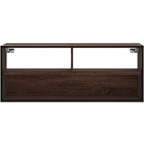 vidaXL TV ormarić boja hrasta 100x31x39,5 cm konstruirano drvo i metal | shoptok.hr