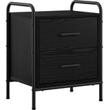  Noćni ormar 2 kom. Crni hrast 40 x 30 x 50 cm Konstruirano drvo - Crni hrast 2 | shoptok.hr