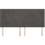  Uzglavlje 4 kom tamnosivi 90x5x78/88 cm baršunasta | shoptok.hr