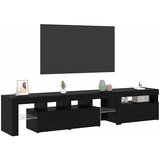 TV ormar 2 pcs Crni hrast 200 x 36,5 x 40 cm Konstruirano drvo | shoptok.hr