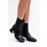 Boto Ankle Boots With Embellishment Black Adinah | shoptok.hr