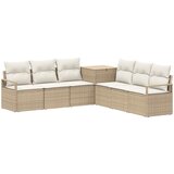  Set sofe 7 kom. Bež i krem bijela 120 x 62 x 69 cm | shoptok.hr