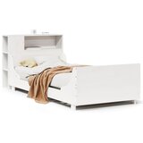 Maison Chic Postelja za odrasle - Posteljni Okvir brez vzmetnice bel 75x190 cm trdna borovina, (22082515) Cene