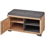 Linea Natura garderobna klop barve grafita, hrast artisan | Shoptok.si