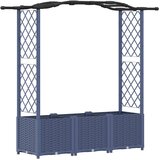 vidaXL Povišeni krevet s mrežom i krovom Siva 164 x 40 x 138 cm PP - Siva 164 x 40 x 142 cm s krovom u obliku lukova (2 bočna mreža) | shoptok.hr