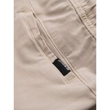 Ombre Men's loose-fit shorts with cargo pockets - cream | Shoptok.si