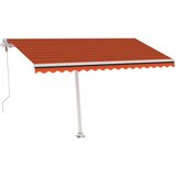 Prostostoječa avtomatska tenda 450x300 cm oranžna/rjava, (20728638) | Shoptok.si