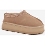 VINCEZA Low suede snow boots for women with embroidery on platform | shoptok.hr