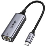Ugreen Zunanja omrežna kartica RJ45 LAN - USB-C 1 Gigabit Ethernet - siva, (21831854) | Shoptok.si