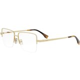 Fendi Yellow Square Eyeglasses ONE SIZE (53) Zlata/Kristalna Cene
