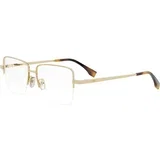 Yellow Square Eyeglasses ONE SIZE (53) Zlata/Kristalna