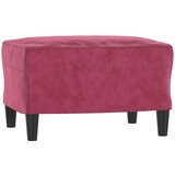 Trosjed s tabureom crvena boja vina 180 cm baršunasti | shoptok.hr
