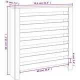  Pokrov za radijator 79,5 x 19 x 84 cm od masivne borovine | shoptok.hr