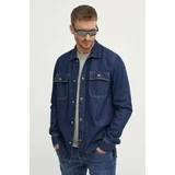 PepeJeans Jeans jakna RELAXED OVERSHIRT moška, mornarsko modra barva, PM308585CU4