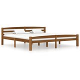 vidaXL Posteljni okvir medeno rjav iz trdne borovine 180x200 cm Cene