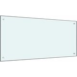  Kuhinjski zid 2 pcs Bijelo 100 x 50 cm Staklo otporno na udarce | shoptok.hr