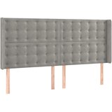  LED uzglavlje svjetlosivo 163 x 16 x 118/128 cm baršunasto | shoptok.hr