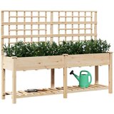  Vrtna saksija Bež 203,5 x 54 x 152,5 cm Čvrsto drvo jele | shoptok.hr