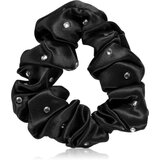Crystallove Crystalized Silk Scrunchie svilena gumica za kosu boja Black 1 kom | shoptok.hr