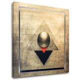 Zlatni dodir na platnu Simetrija u zlatu 70x70 cm | ePonuda.com
