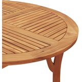  5-dijelni vrtni blagovaonski set od masivnog bagremovog drva Smeđa Ø 110 cm | shoptok.hr
