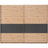 home24 OMARA Z DRSNIMI VRATI, barve grafita, bela, hrast artisan | Shoptok.si