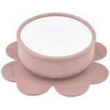 Baboo Silicone Bowl silikonska posoda s priseskom Au Naturale, 6m+ 1 kos | Shoptok.si