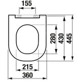 Jika H8917160000631 Mio tanka WC deska počasnim zapiranjem "Soft Close" | Shoptok.si