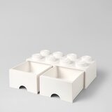 Lego bijela kutija za pohranu s dvije ladice | shoptok.hr