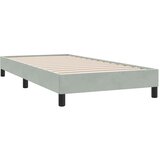  Okvir kreveta bez madraca svijetlo sivi 100x210 cm baršun | shoptok.hr