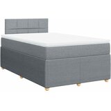  Krevet s oprugama i madracem svjetlosivi 120x190 cm od tkanine | shoptok.hr
